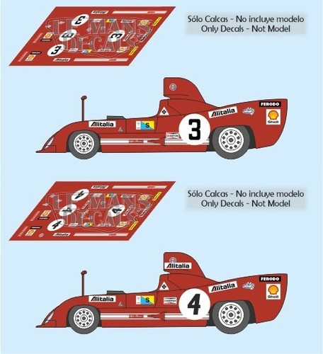 Decals alfa romeo - romeo, tt