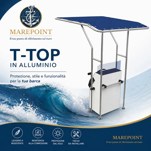 Top alluminio large - t-top, cm